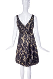 Prada Silk Brown Leopard Dress