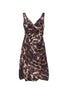 Prada Silk Brown Leopard Dress