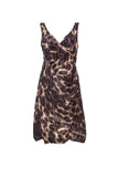 Prada Silk Brown Leopard Dress
