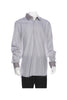 Prada Gray Two Toned Striped Shirt