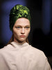Prada Emerald Green Satin Turban Spring Summer 2007 Runway
