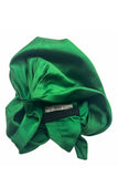 Prada Emerald Green Satin Turban Spring Summer 2007 Runway