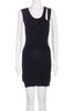 Preen Black Shoulder Cut Out Bodycon Dress
