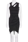 Preen Black Cut Out Patchwork Body Con Dress