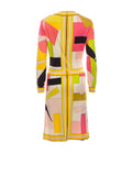 Emilio Pucci Geometric Print Silk Jersey Vintage 1960's Dress
