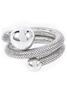Paco Rabanne Silver Snake Ball Armband Elbow Cuff Bracelet