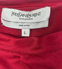 Yves Saint Laurent Ruby Silk Off the Shoulder Top - BOUTIQUE PURCHASE PRICE