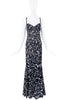 Roberto Cavalli Black & White Giraffe Print Dress Gown
