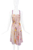 Roberto Cavalli Beige Multicolor Floral Print Dress
