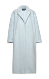Rochas Pale Blue Oversizes Oval Shaped Alpaca Coat