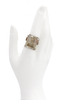 Vintage Silver Rutilated Rock Crystal Ring