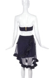 Simone Rocha Black Asymmetrical Ruffle Skirt - BOUTIQUE PURCHASE PRICE