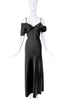 Saint Laurent Black Off The Shoulder Gown