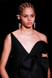 Saint Laurent Paris "Le Smoking" Runway Crystal Earrings FW2018