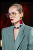 Saint Laurent Paris Gold Orange and Pink Gem Stone Gripoix Gold Statement Earrings