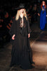 Saint Laurent Paris by Hedi Slimane Black Chiffon Cape Caftan "Stevie Nicks" Gown SS2013