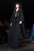 Saint Laurent Paris by Hedi Slimane Black Chiffon Cape Caftan "Stevie Nicks" Gown SS2013