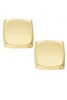Saint Laurent Gold Oversized Square Earrings