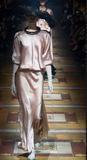Lanvin Silver Riveted Tubes Choker Necklace FW2014
