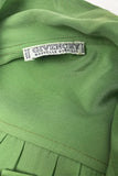 Givenchy Nouvelle Pistachio Green Silk Bow Blouse