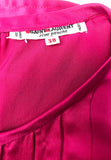 Saint Laurent Fuchisa Pink Silk Front Pleated Top - BOUTIQUE PURCHASE PRICE