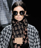 Sonia Rykiel Runway Oversized Gold Hippie Aviator 1970's Sunglasses