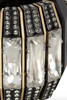 Lanvin "Victoria" Crystal and Black Resin Art Deco Bracelet Pre-Fall2014