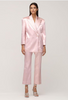 Philosophy di Lorenzo Serafini Pink Oversized Satin Quilted Blazer FW2020