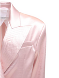 Philosophy di Lorenzo Serafini Pink Oversized Satin Quilted Blazer FW2020