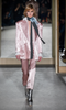 Philosophy di Lorenzo Serafini Pink Oversized Satin Quilted Blazer FW2020