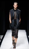 Balmain Black Tuxedo Oversized Boxy Double Lapel Jacket Vest