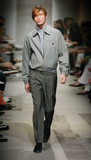 Prada Light Blue Star Print Shirt Spring 2006 Runway