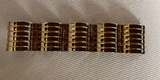 Armani Gold Metallic Rivet Rounded Bracelet