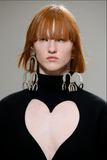Proenza Schouler Silver Metallic Huge Triangle Mobile Abstract Earrings Spring 2017 Runway