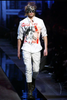 John Galliano Black and Red Paint "Lone Wolf" T-Shirt SS2001