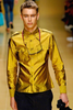 Burberry Prorsum Golden Yellow Military Style Button-Up Shirt SS2008