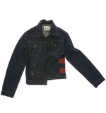 Helmut Lang Denim Red Stripe Jacket Reproduction of Iconic 1997 Runway Collection
