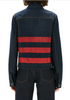 Helmut Lang Denim Red Stripe Jacket Reproduction of Iconic 1997 Runway Collection