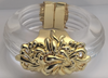 Park Lane Lucite Resin Acrylic Gold Metal Clasp Bracelet