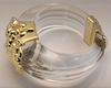 Park Lane Lucite Resin Acrylic Gold Metal Clasp Bracelet
