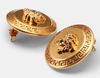Versace Gold Medusa Coin Earrings