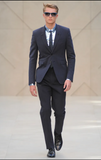 Burberry Silver Ice Blue Metallic Reflective Long Sleeve Shirt Spring 2013 Runway