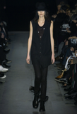 Ann Demeulemeester Black & White Star Burst Chiffon Top Fall 2003 Runway