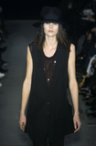 Ann Demeulemeester Black & White Star Burst Chiffon Top Fall 2003 Runway
