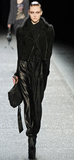 Nina Ricci by Oliver Theyskens Black Suede Metallic Frings Super Extreme Shoulder Pads Biker Jacket