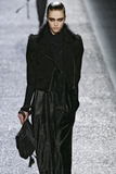 Nina Ricci by Oliver Theyskens Black Suede Metallic Frings Super Extreme Shoulder Pads Biker Jacket