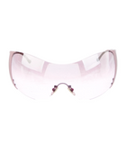 Versace Pink Oversized Shield Sunglasses Y2K