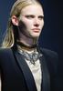 Lanvin Light Sapphire Blue Aquamarine Emerald Green Eagle Necklace Runway 2012