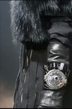 Lanvin Silver Oversized Crystal Dome Bracelet Runway Fall 2008