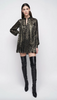 Saint Laurent Paris Gold Lurex Leopard Print Babydoll Dress Pre-Fall2020